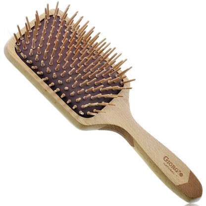 Eco Friendly Wooden Bristle Hairbrush Large Detangling Brush and Hair Growth