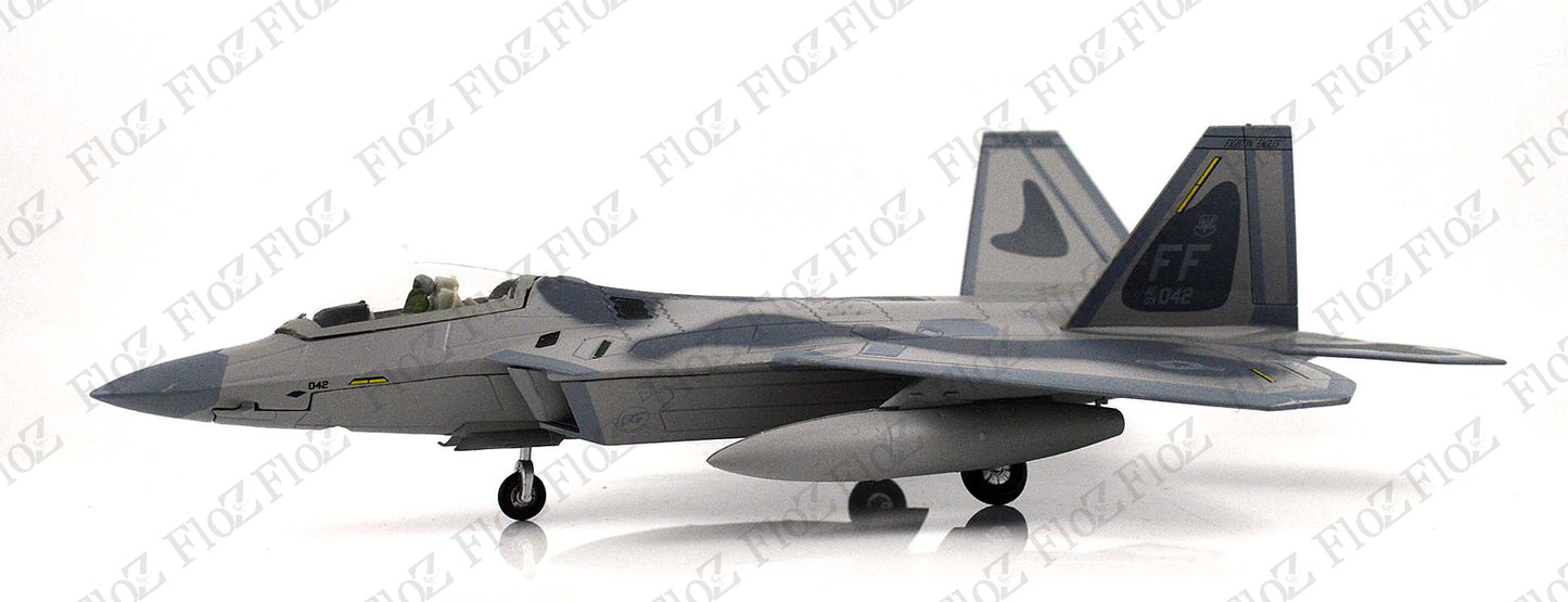 F-22 Raptor 27FS fighting eagle 1/100 diecast stealth Aircraft plane Model