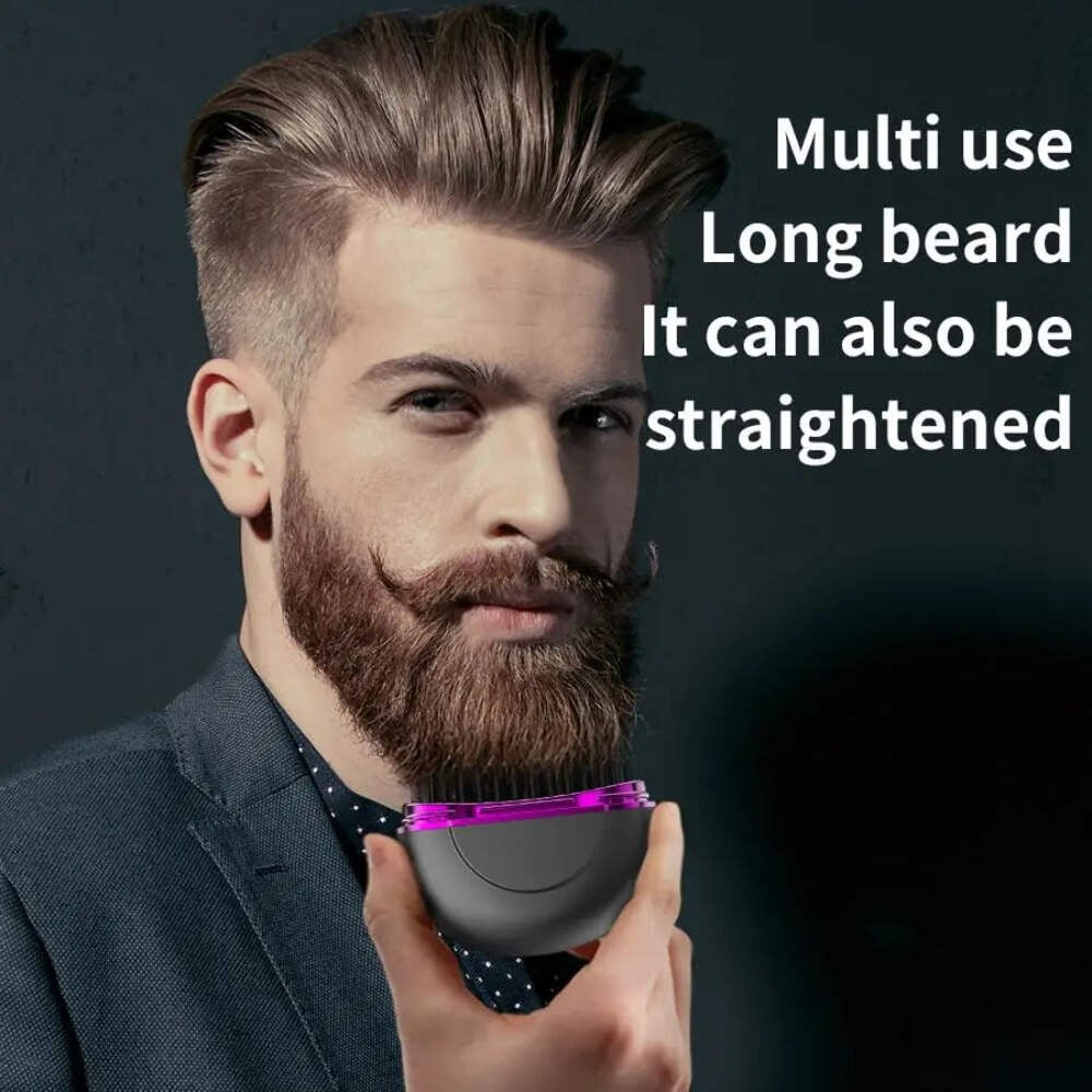 Portable Hair Straightener Brush – Fast Heating Styling Tool