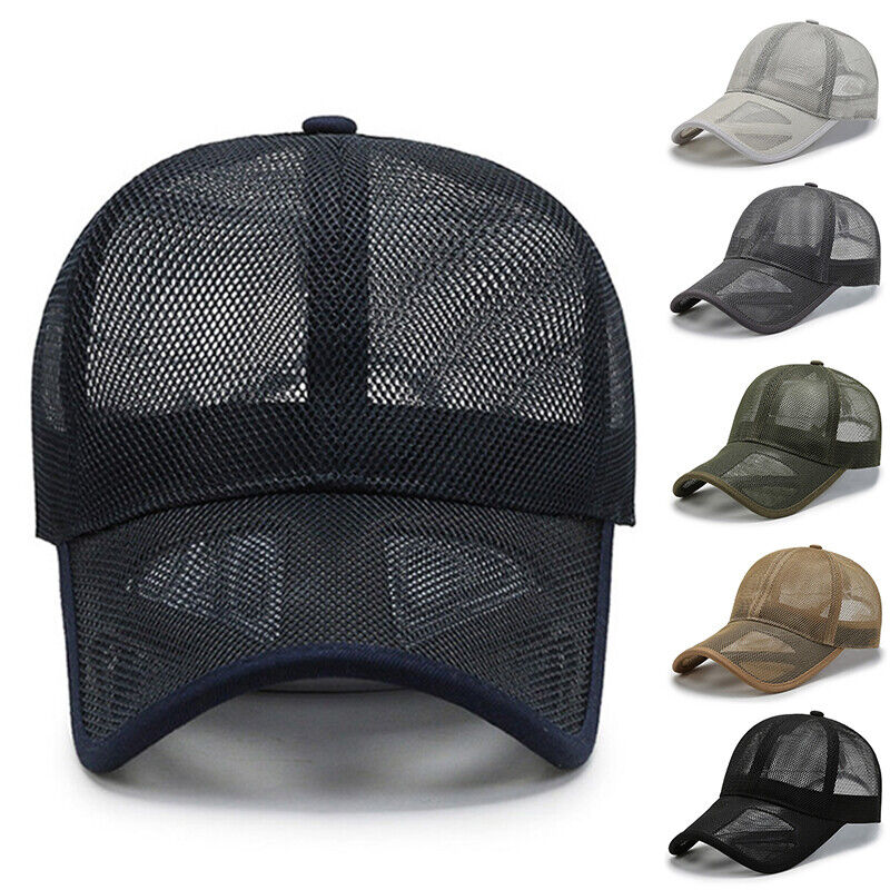 Trucker Cap Mesh Caps Snapback Hat Fishing Hat Full Hollow Outdoor Summer Caps