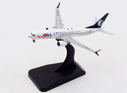 JC Wings SDA Shandong Airlines B737-8MAX B-1275 1：400 plane Pre-builded Model