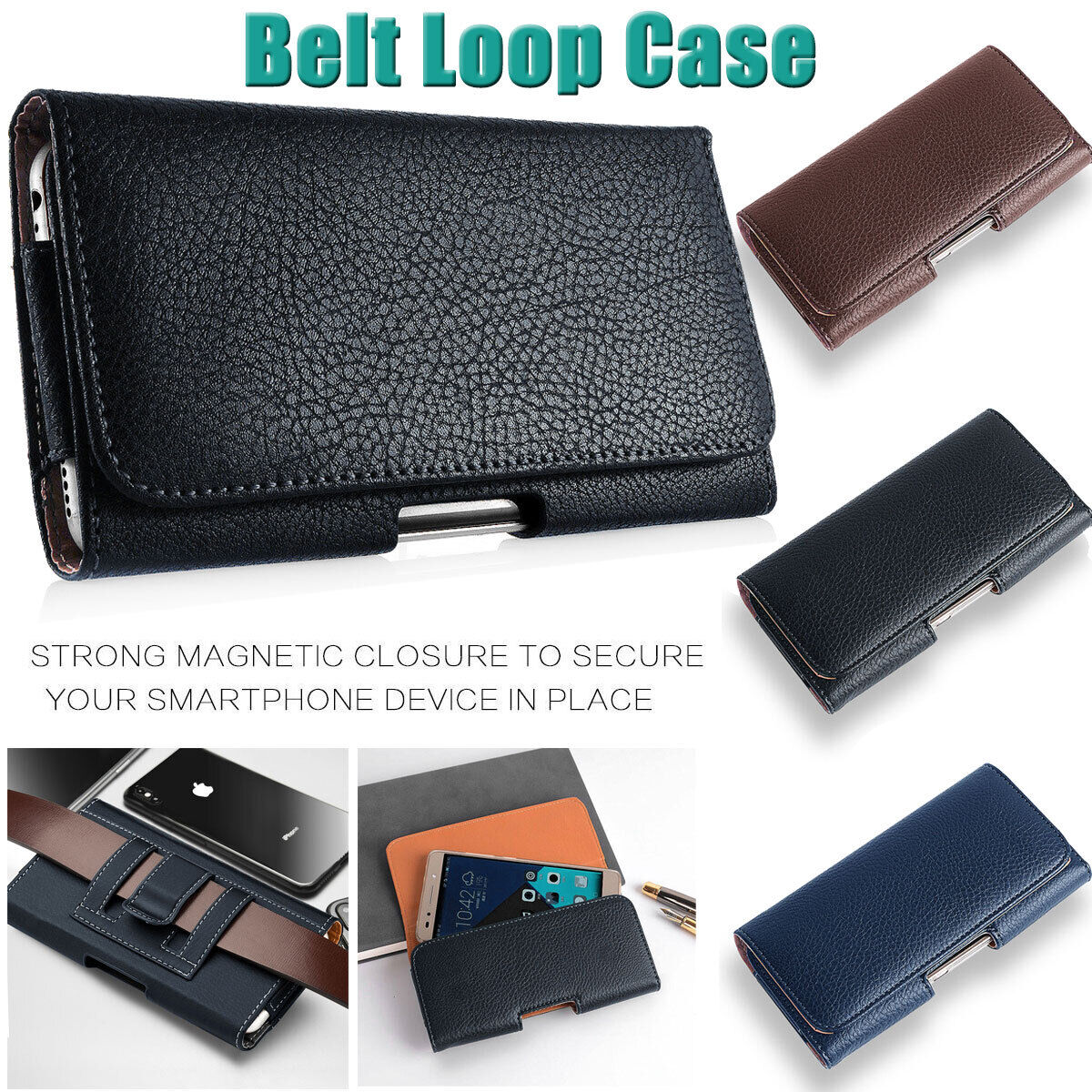 For Google Pixel 6 / 6a / 6 Pro Leather Case Belt Clip Holster Pouch holder