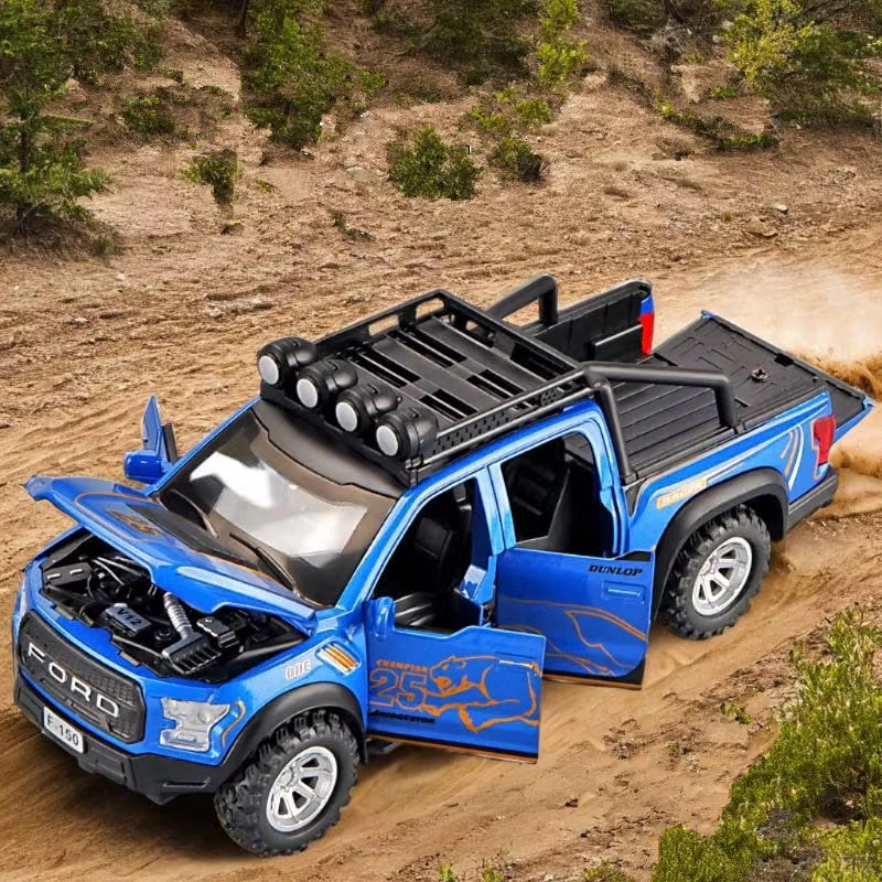 1:32 Ford Raptor F150 Alloy Pickup Car Model Diecasts Metal Toy Off-Road Vehicle