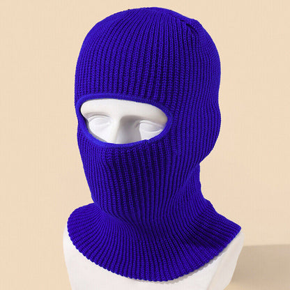 Fashion 1-Hole Ski Hat Knitted Face Cover Winter Butterfly Cloth Sticker