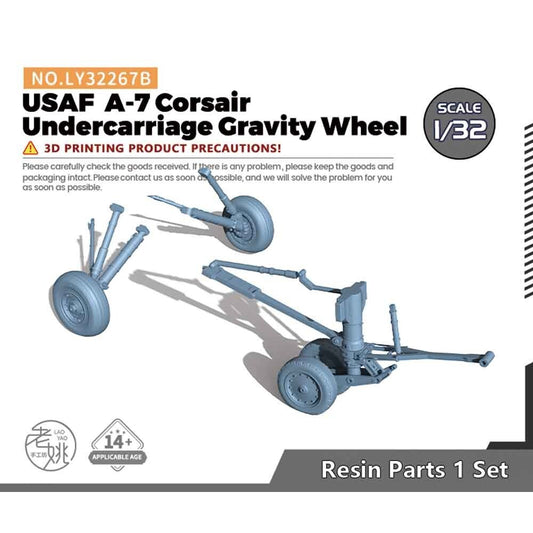 Yao's Studio LY32267B 1/32 Model USAF A-7 Corsair Undercarriage Gravity Wheel