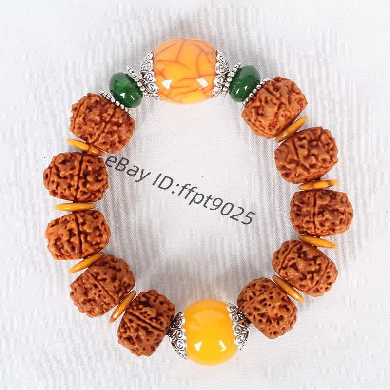 China Tibetan Collection Petal Vajra Bodhi Bracelet Men's Gift National Jewelry