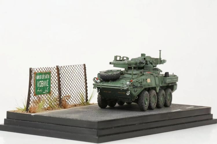1/72 US M1128 Stryker Mobile Gun System with Baseplate Scene Finished Model