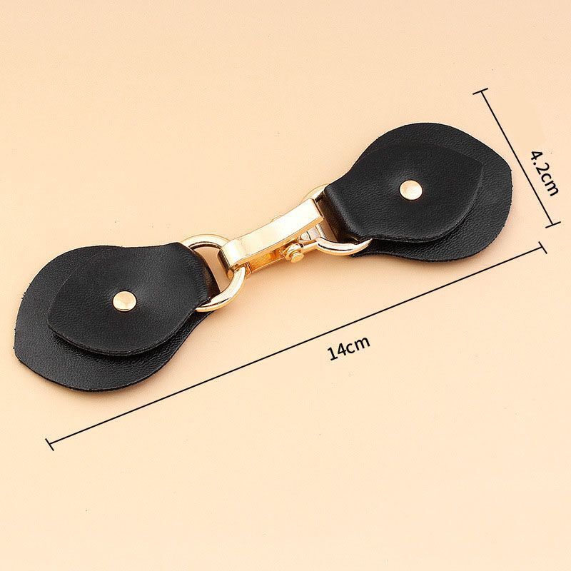 Women Belt Buckle Metal Coat Windbreaker Cardigan Jacket Leather Hook Decoration