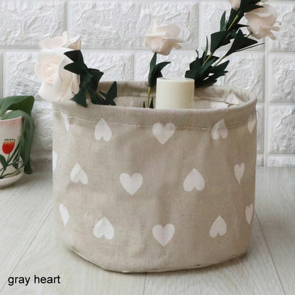 Laundry Basket Small Cartoon Storage Barrel Dirty Clothes Household Folding Bag