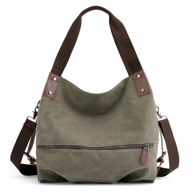 Canvas Bag Fashion Spring Summer Canvas Women's Bag Shoulder Messenger Purse 1PC