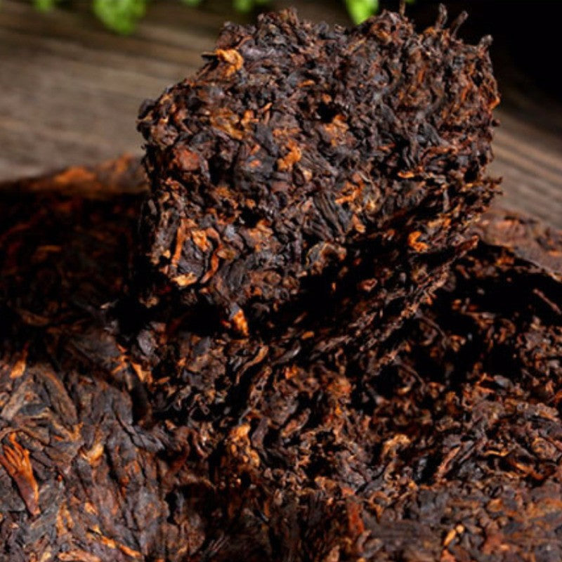 357g Yunnan Menghai Arbor 2009 Royal Court Jinya Mellow Pu'er Tea Ripe Tea Cake