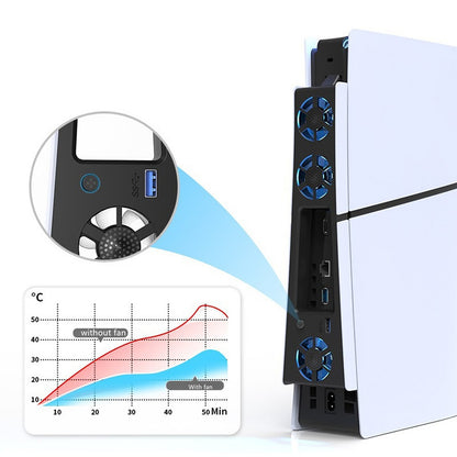 ABS Console Host Cooling Fan Cooler Accessories For Sony PlayStation 5 Slim