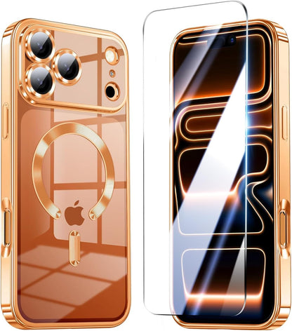 Magnetic for Iphone 17 Pro Max Case with Screen Protector & Camera Protection,Co