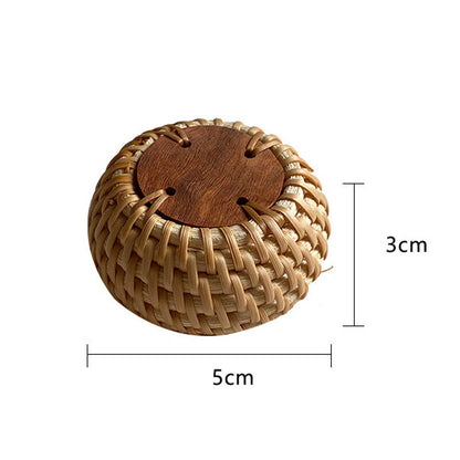 Retro Rattan Teapot Lid Holder Lid Rack for Chinese Teapot KungFu Ceramic Teapot
