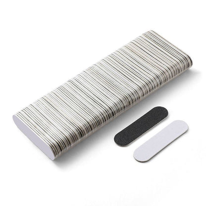 Nail Files 100Pcs Wood Double-Sided Professional Strong Sandpaper Polishing Tool