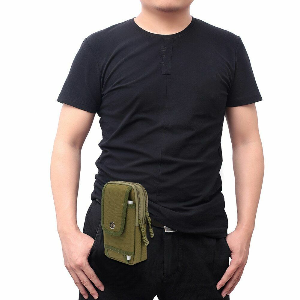 Oxford Cloth Outdoor Tactical Bag Mobile Phone Waist Belt Pack Pouch Hunting 70g
