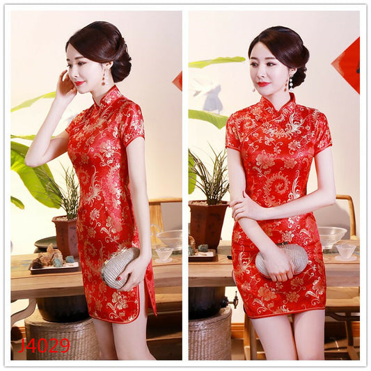 Chinese Traditional Cheongsam Women Silk Dress Prom Qipao Size S to 6XL