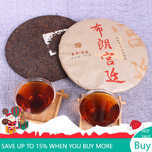 Yunnan 357g Ripe Puerh Tea Cake Blang Palace Seven Cakes Quality Black Tea