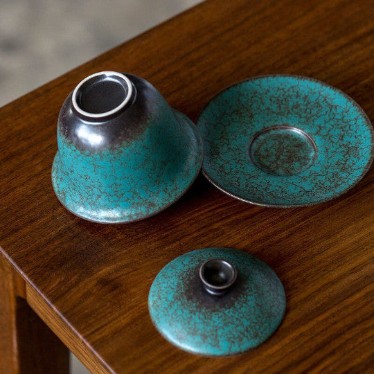Ceramic Gaiwan Pine Glaze Tureen Tea Makers Kung Fu Tea Accessories