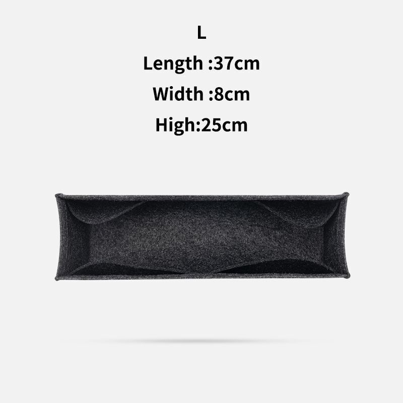 Purse Organizer Insert Felt Makeup Bag Zipper Luxury Handbag Tote Shaper Travel