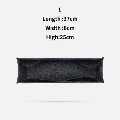 Purse Organizer Insert Felt Makeup Bag Zipper Luxury Handbag Tote Shaper Travel