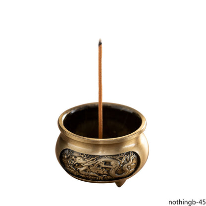 Xiang Mini Xiang Tripod Carving Copper Alloy China-