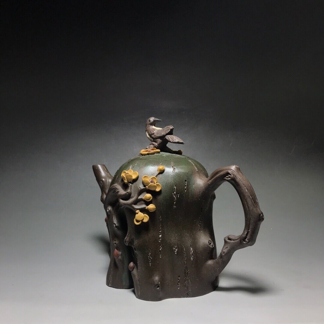 Chinese Yixing Zisha Clay Handmade Exquisite Teapot（喜上眉梢 底款：汪寅仙）