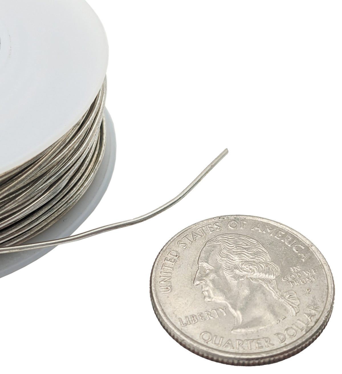 78 Feet 20 Gauge Silver Color Tinned Copper Crafting Wire, Uninsulated