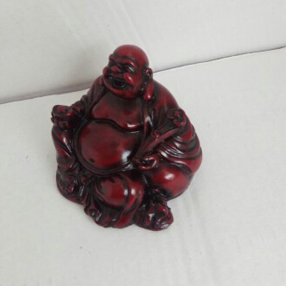 2.5"Resin Buddha Statue Laughing Maitreya Figurine Feng Shui Luck Decoration