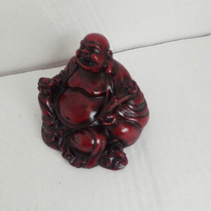 2.5"Resin Buddha Statue Laughing Maitreya Figurine Feng Shui Luck Decoration