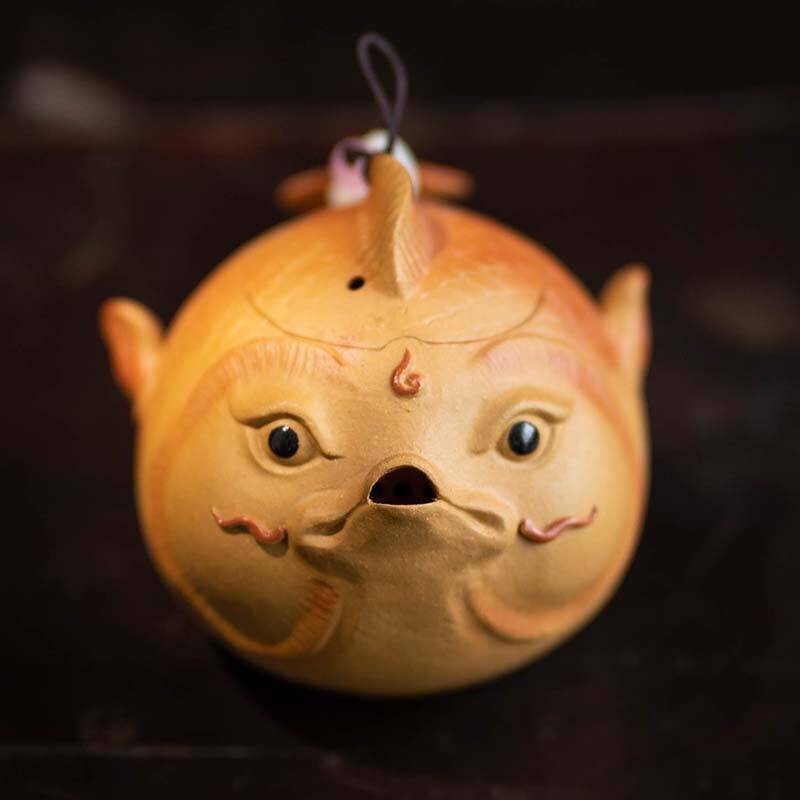 Handmade Tea Pot 10 Infuser Holes Real Yixing Zisha Duan Clay Master Pot Fish