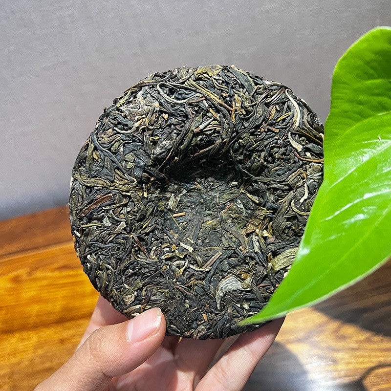 100g Raw Puer Tea Cake Ban Zhang Yunnan Ancient Tree Mountain Grown Fresh Aroma