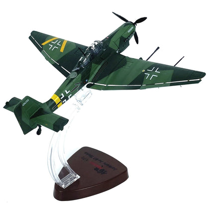 1/72 Scale Diecast Alloy German Stuka JU-87G2 Attack Plane Aircraft Model