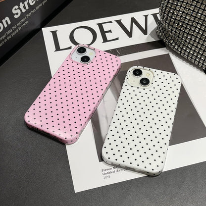 for Iphone 13 Case Polka Dot Phone Cases Aesthetic Design Trendy Simple Case Sli