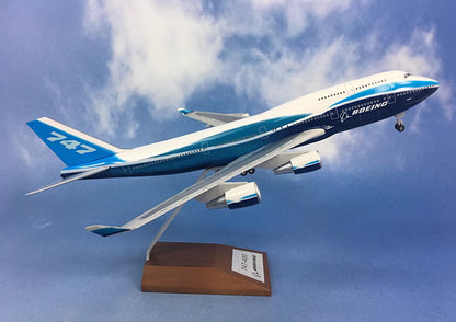 35CM 1:200 Risesoon BOEING 747-400 Passenger Airplane ABS Plastic Aircraft Model