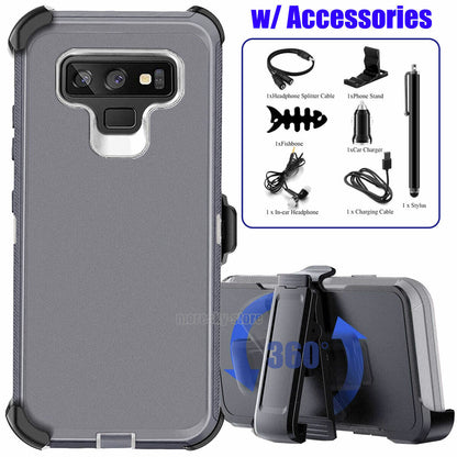 For Samsung Galaxy Note 9 Case w/ Belt Holster Shockproof Phone Cover Accessory