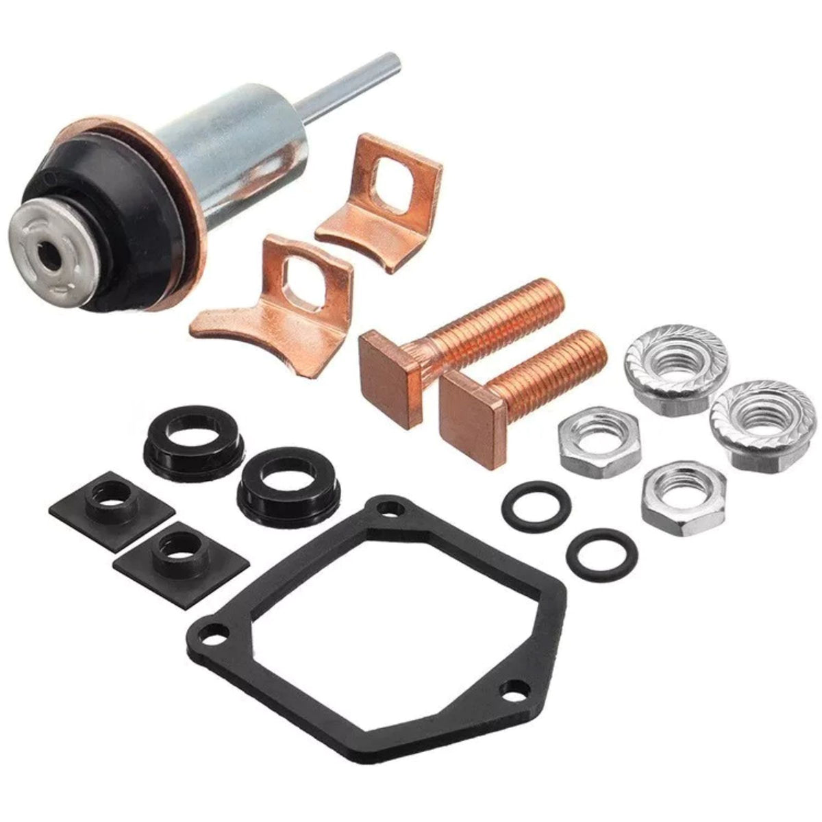 228000-6660 Starter Solenoid Repair Rebuild Kit Plunger Contacts Set For Subaru