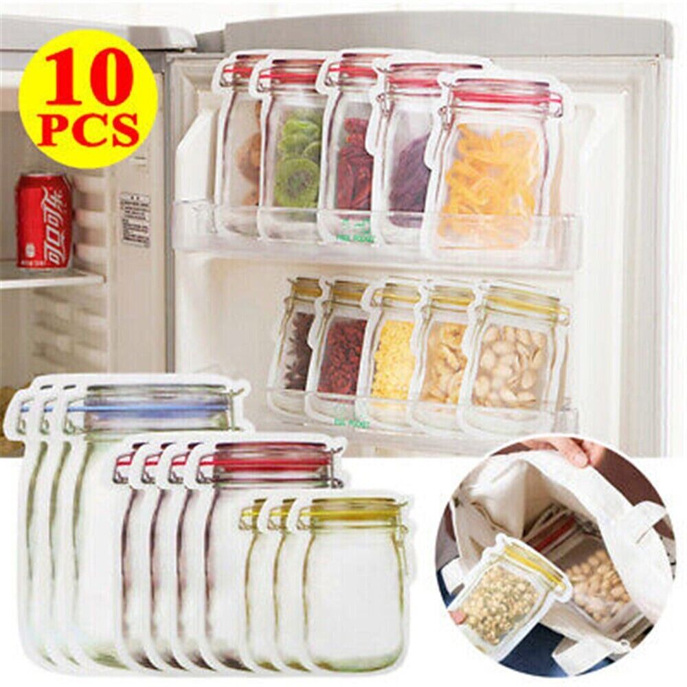 Recipientes Flexibles De Silicona Frascos Contenedores Envases De Alimento 10Pcs