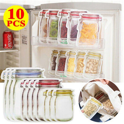 Recipientes Flexibles De Silicona Frascos Contenedores Envases De Alimento 10Pcs