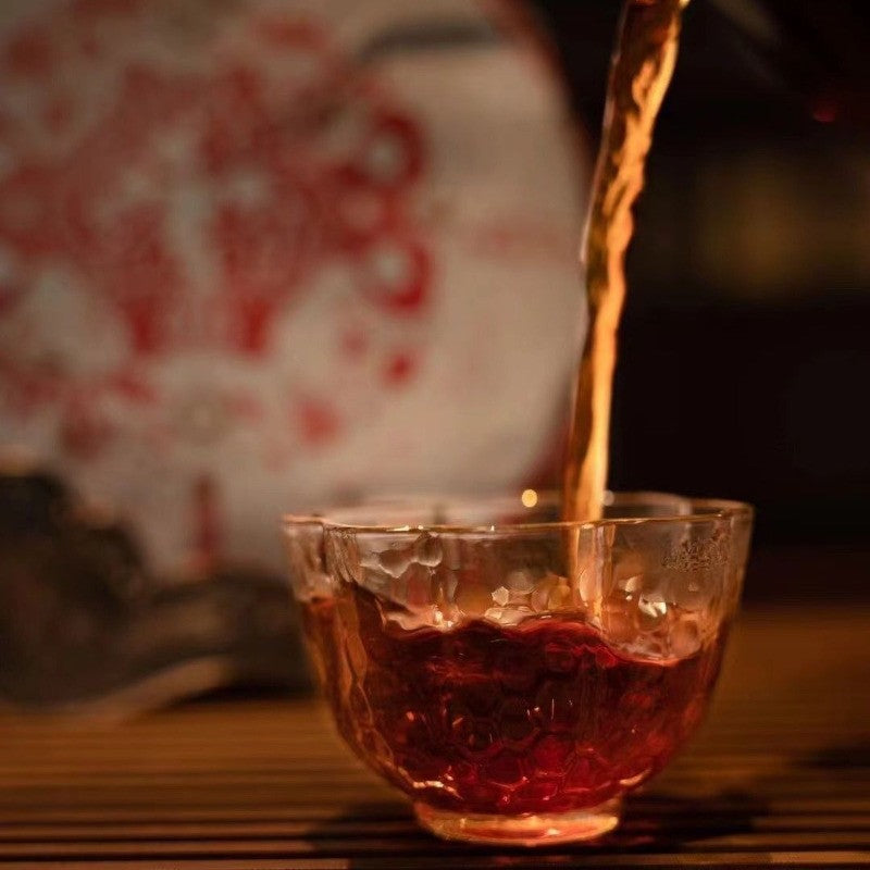 357g 2024 Year DAYI HONG YUN YUAN CHA Ripe Puer TAETEA Pu'er Puerh Tea Shu Cake