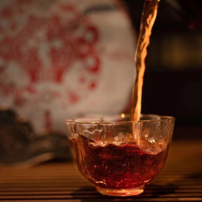 357g 2024 Year DAYI HONG YUN YUAN CHA Ripe Puer TAETEA Pu'er Puerh Tea Shu Cake