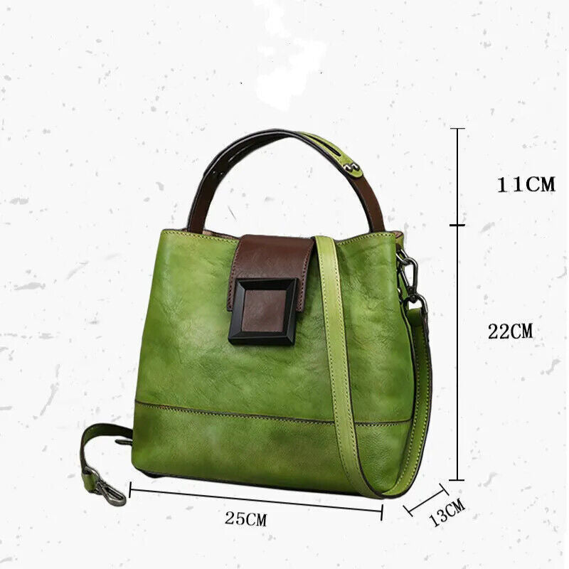Women's Bag Genuine Shoulder Bags Women Bag First Layer Cowhide Bags Female