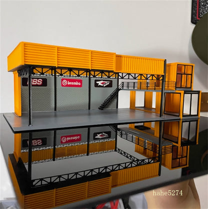 1/64 Scale Diorama Car Garage Model Repair Workshop Scene Display Building Model