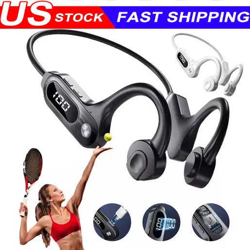 Bluetooth 5.3 Bone Conduction Headphones Wireless Outdoor Sport Headset Earbuds