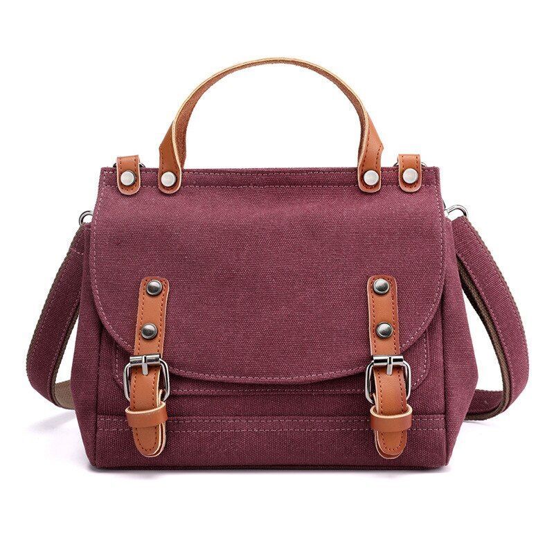 Canvas Bag Fashion Trendy Shoulder Messenger Purse Small Bag Handbag 22*12*20 CM