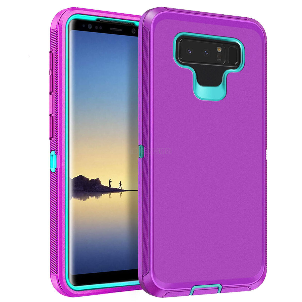 Case Clip Holster Cover, Tempered Glass Protector For Samsung Galaxy Note 8
