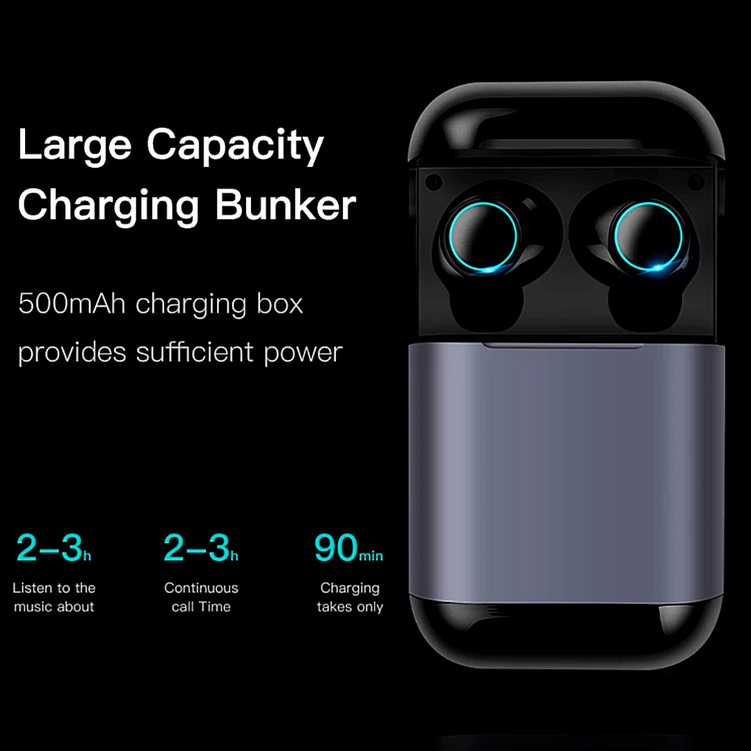 Audifonos Bluetooth 5.0 Inalambricos Auriculares Para Telefono Con Caja De Carga