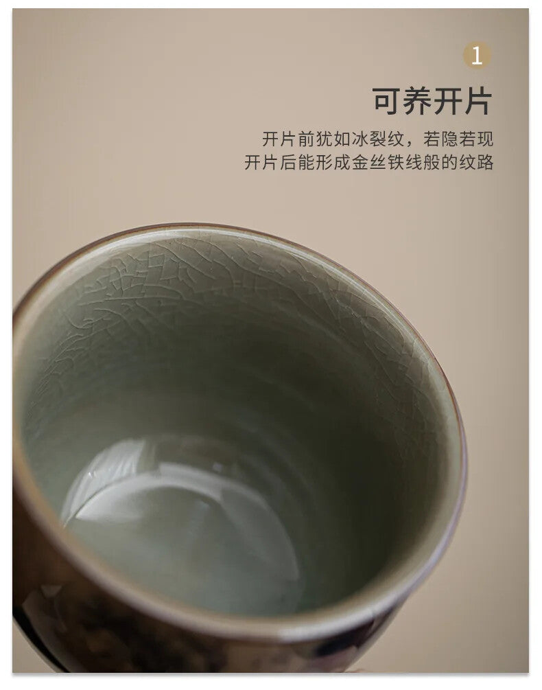 Tea Cup Retro Blue White Porcelain Chinese Style Household Kung Fu Tea Set
