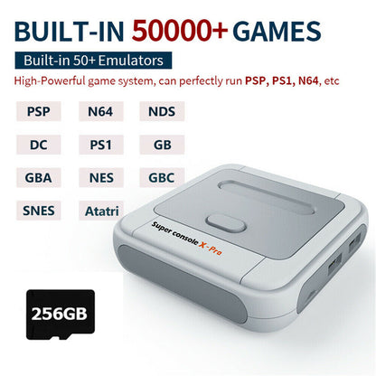 Portable Game Console for PS1/PSP,wireless controllers,mini 4K HD TV video game