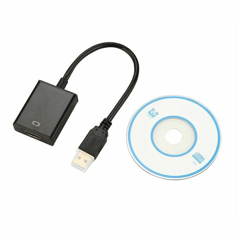 USB 3.0 To HDMI Converter female Audio Video Adaptor Cable For Windows 7/8/10 PC